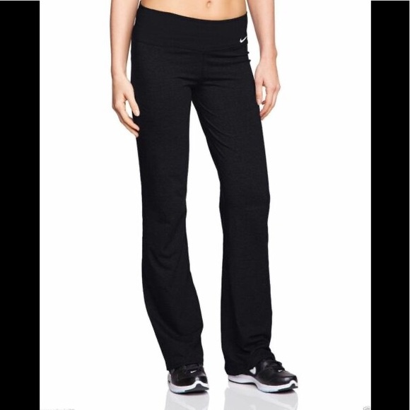 Nike Legend Dri Fit training yoga boot cut leg bootcut pants leggings workout S
